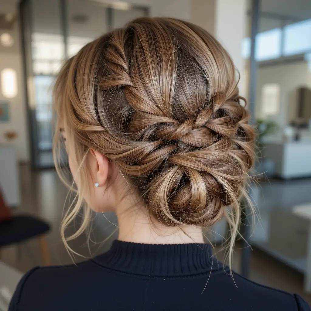 Loose Braided Updo