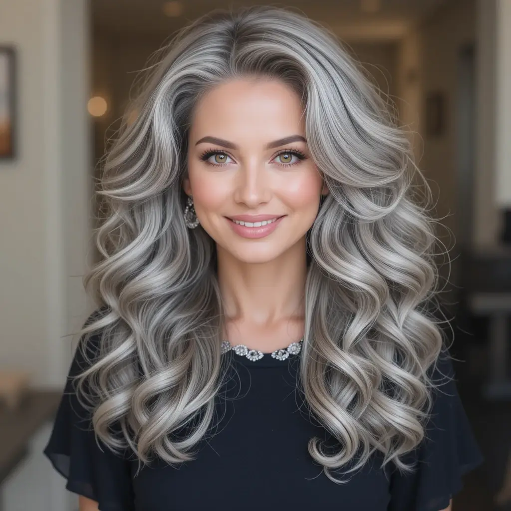 Loose Curls with Volume