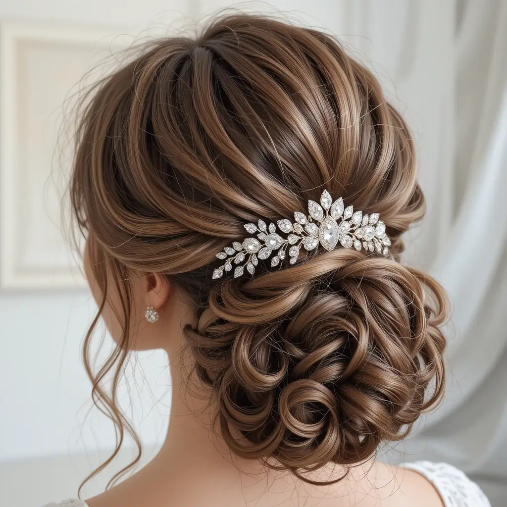Loose Curly Chignon