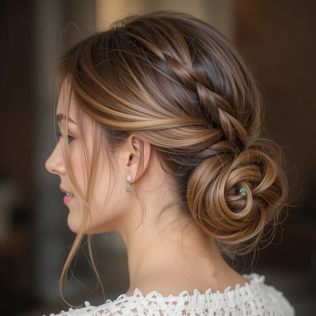 Low Braided Bun