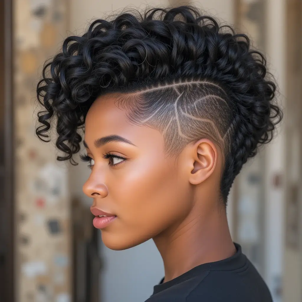 Low Cut with Geometric Lines