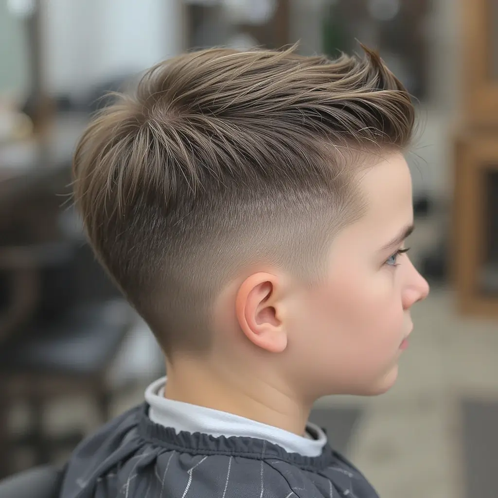 Low Fade with Side Part