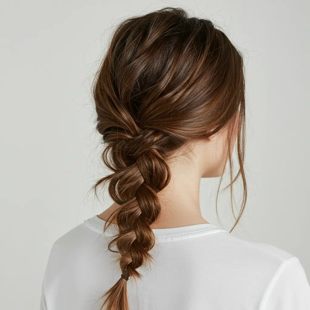 Low Messy Braid