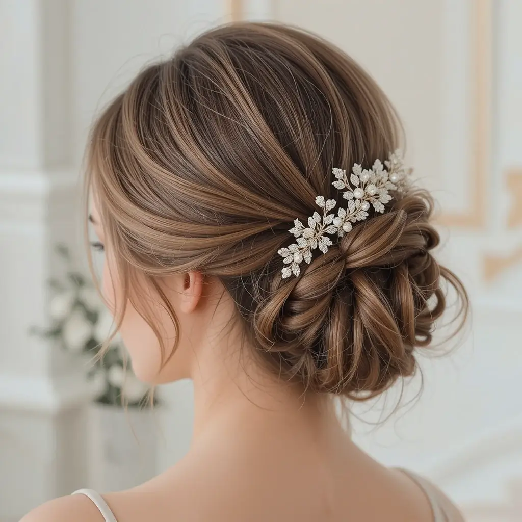 Low Rolled Updo