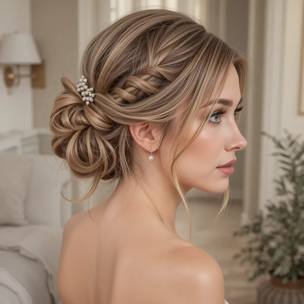 Low Twisted Side Bun