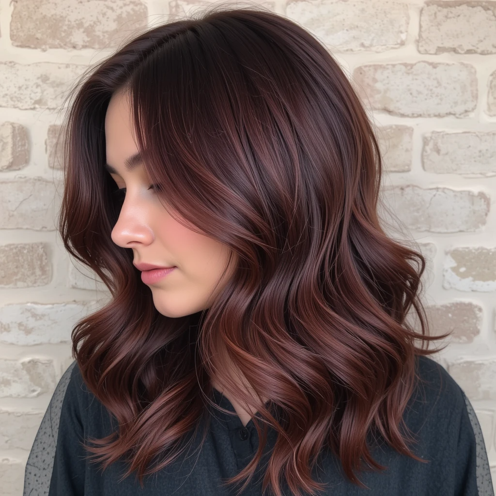 Mahogany Brown with Red Undertones