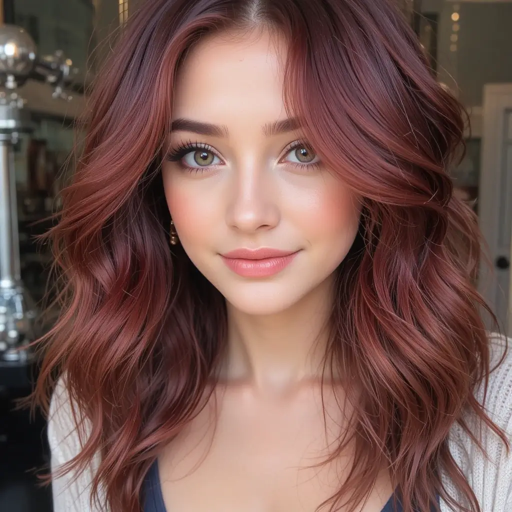 Mahogany Brown with Red Undertones