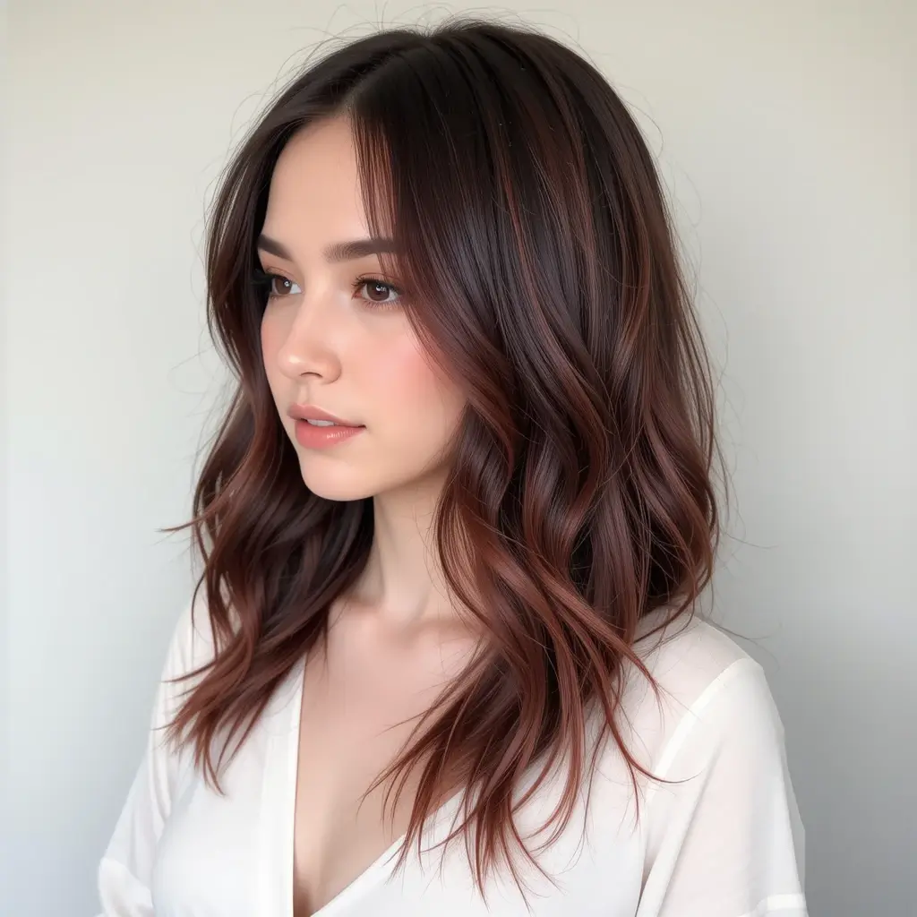 Mahogany Red Highlights