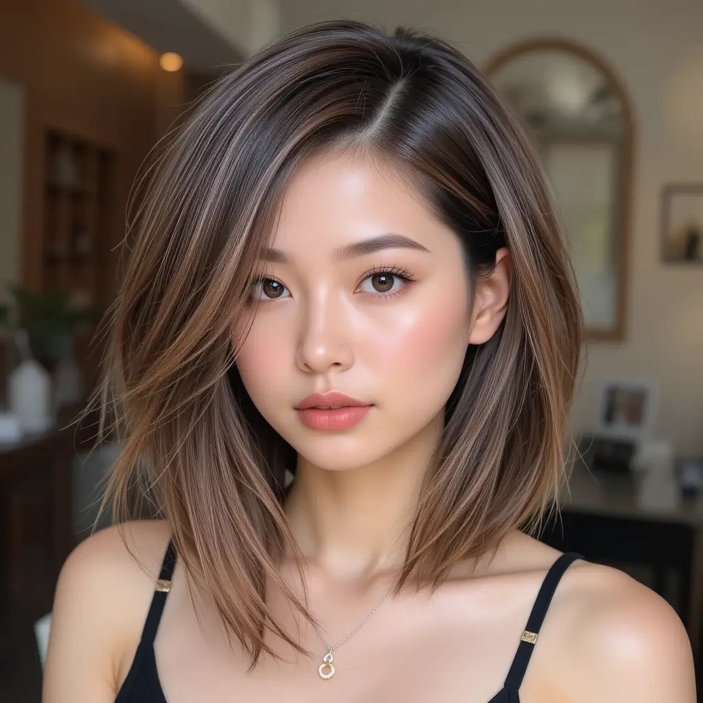 Medium Cut with Deep Side Part