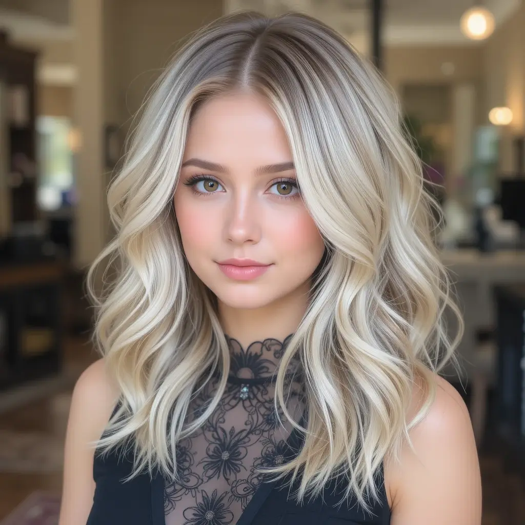 Medium Hair with Cascading Layers