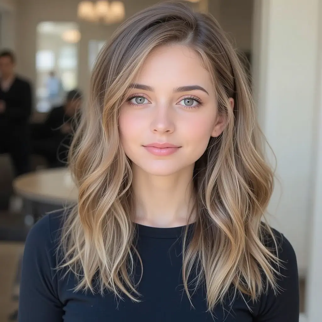Medium Hair with Deep Side Part