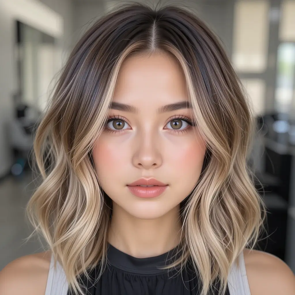 Medium Hair with Deep Waves