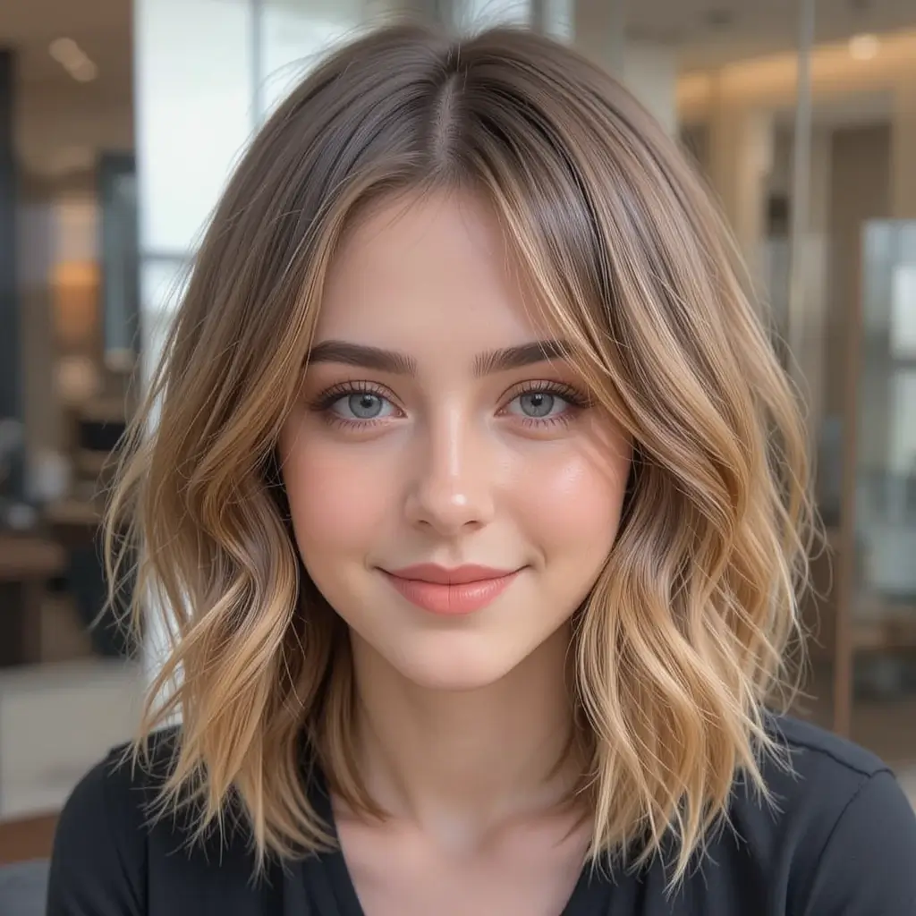 Medium Hair with Layered Ends
