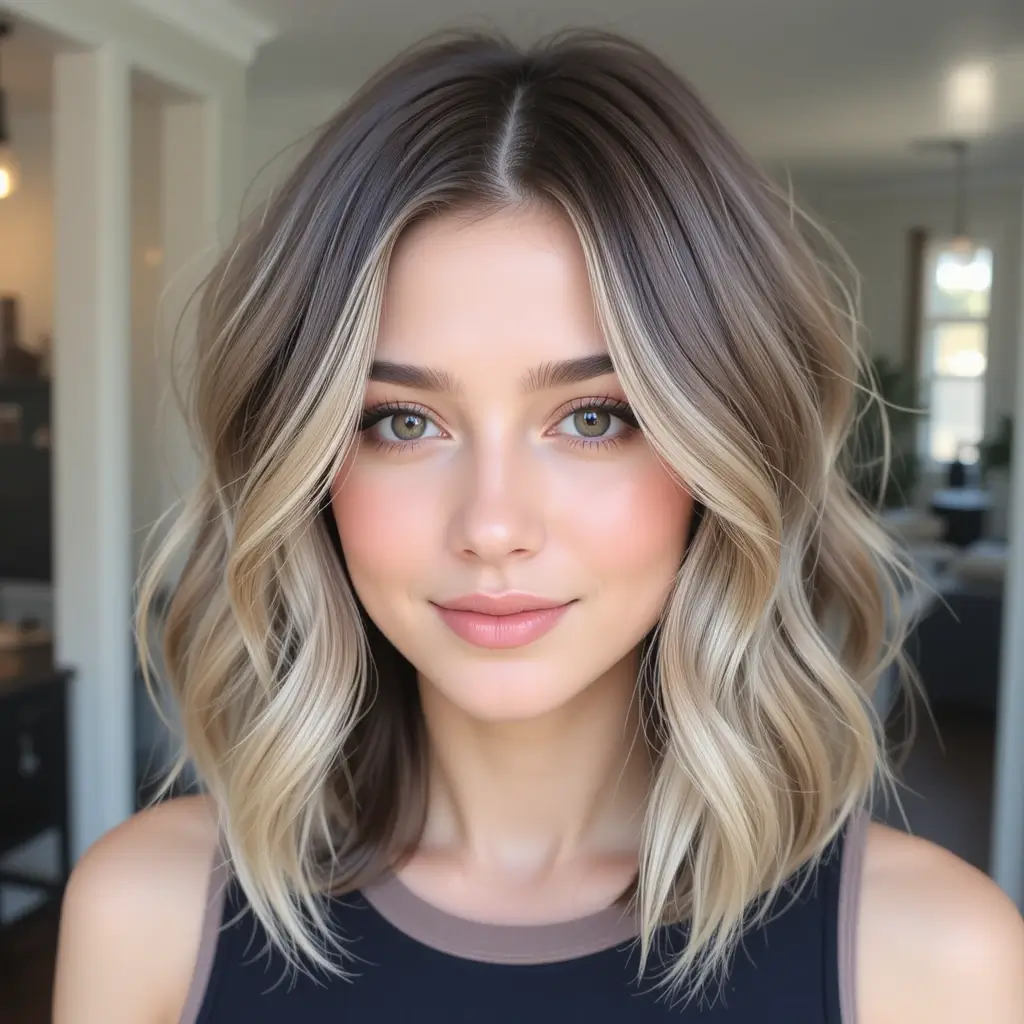Medium Hair with Subtle Highlights
