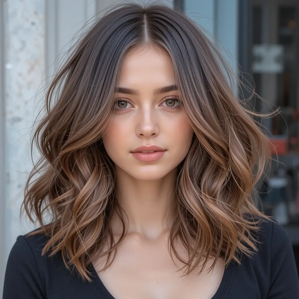 Medium Hair with Swoopy Layers