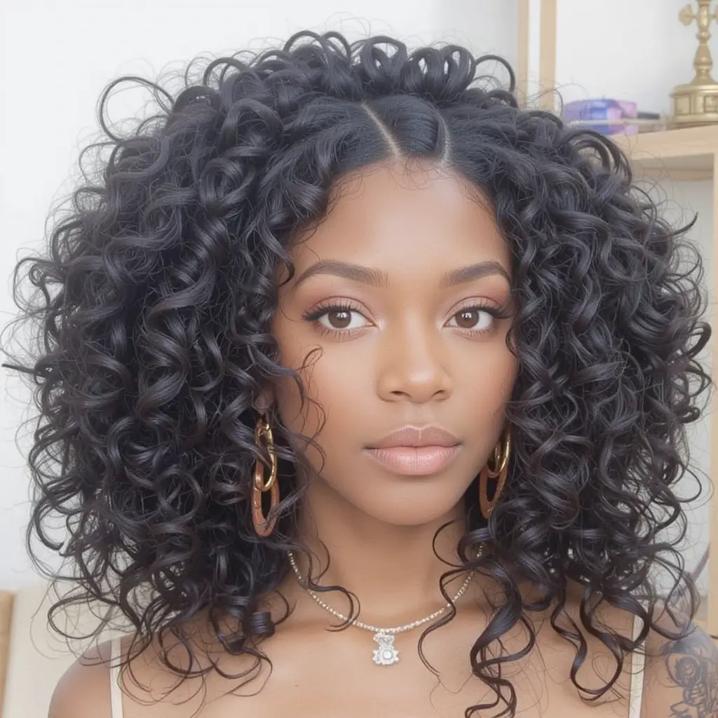Medium Length Bantu Knots