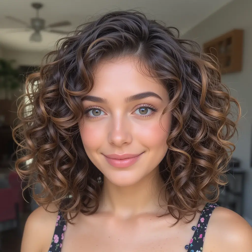 . Medium Length Curly Hair
