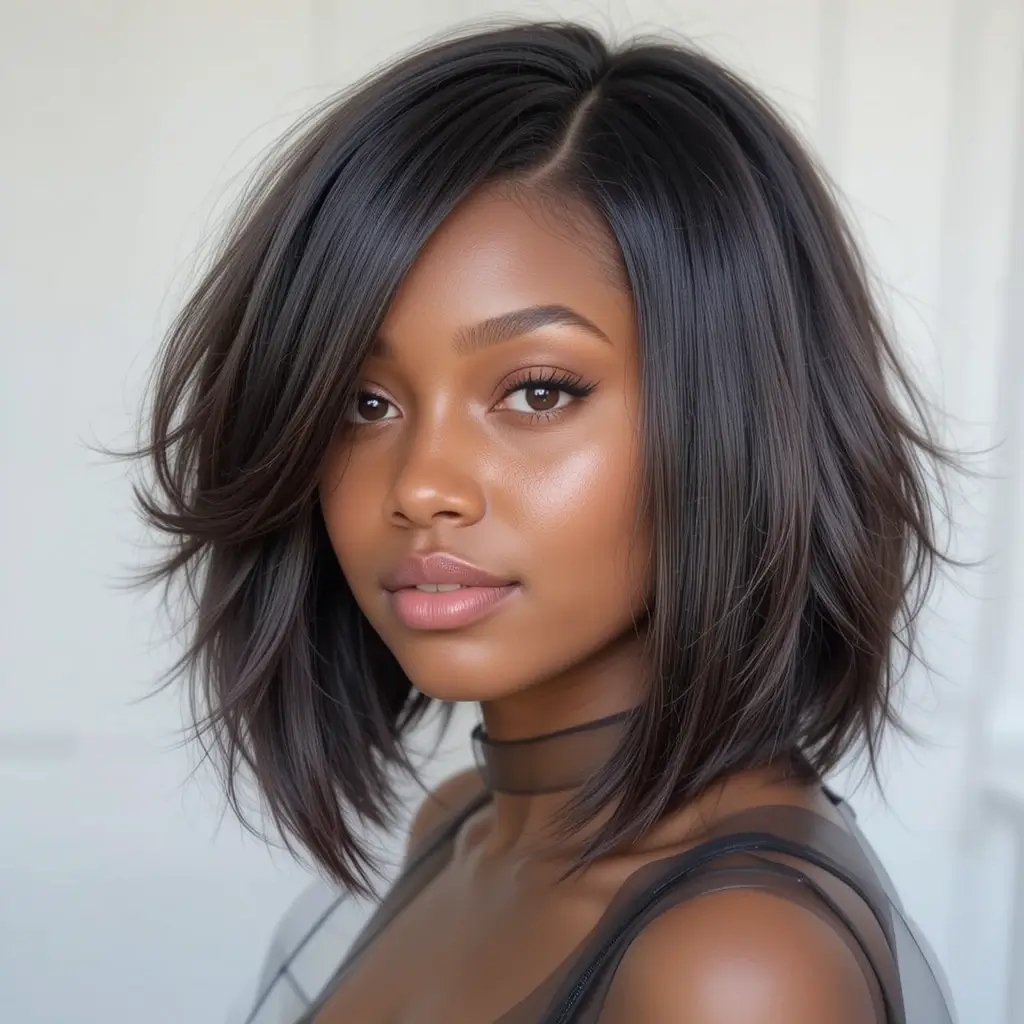 Medium Length Layered Bob