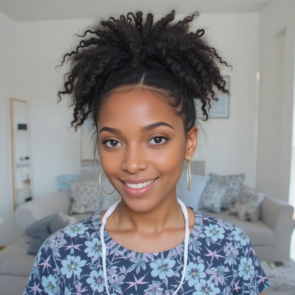 Medium Length Pineapple Updo