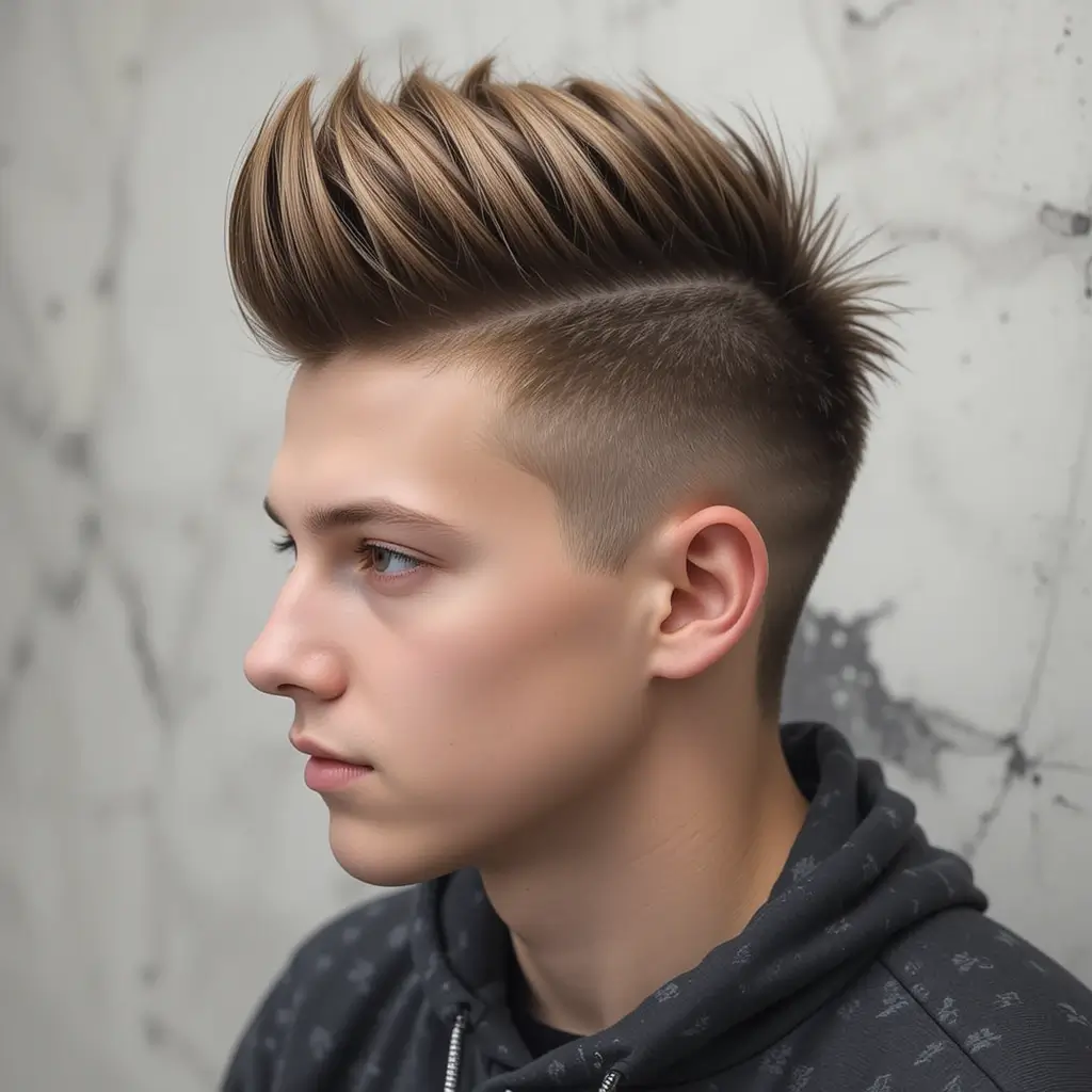 Medium Mohawk with Tapered Sides