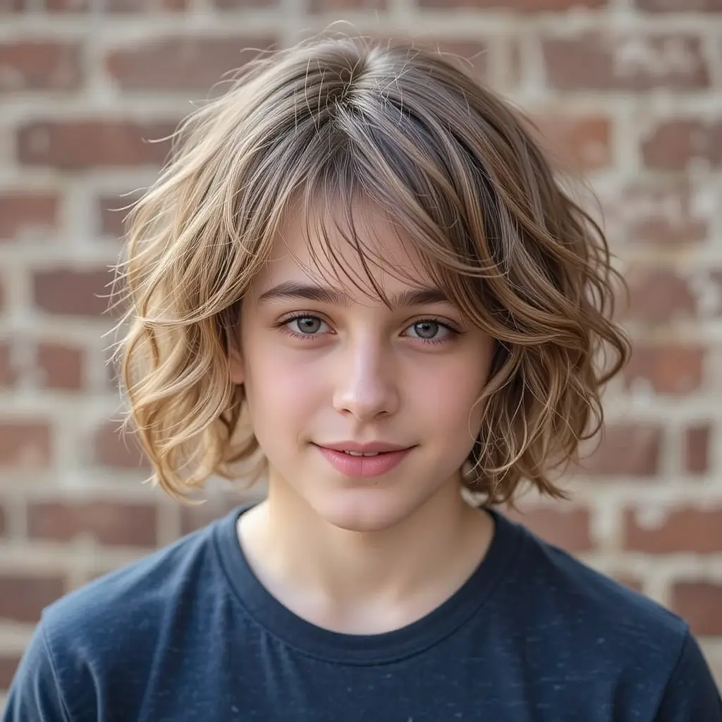 Medium Shag with Natural Waves