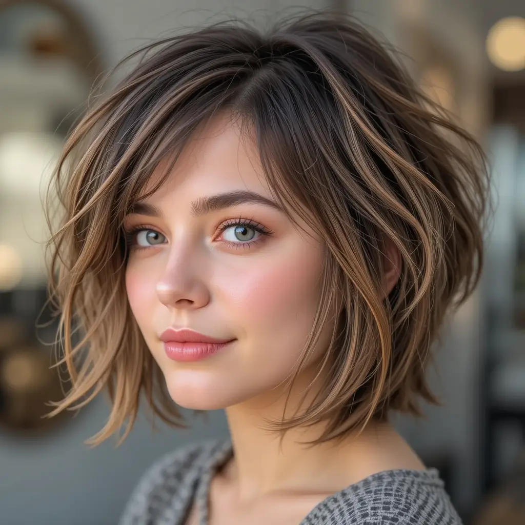 Messy Bob with Layers