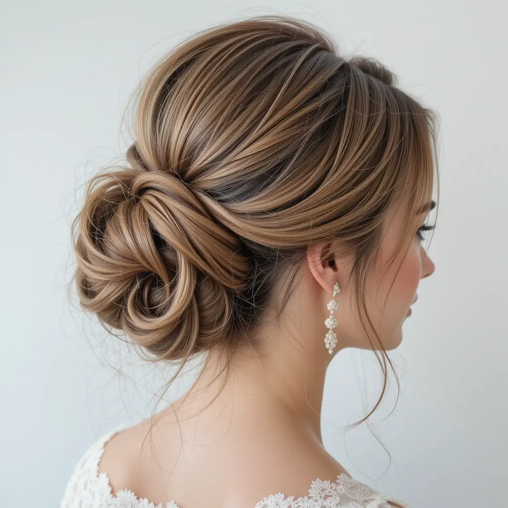 Messy French Twist with Volume