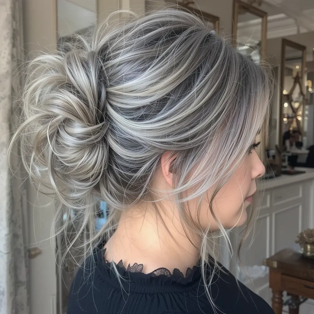 Messy Long Bun