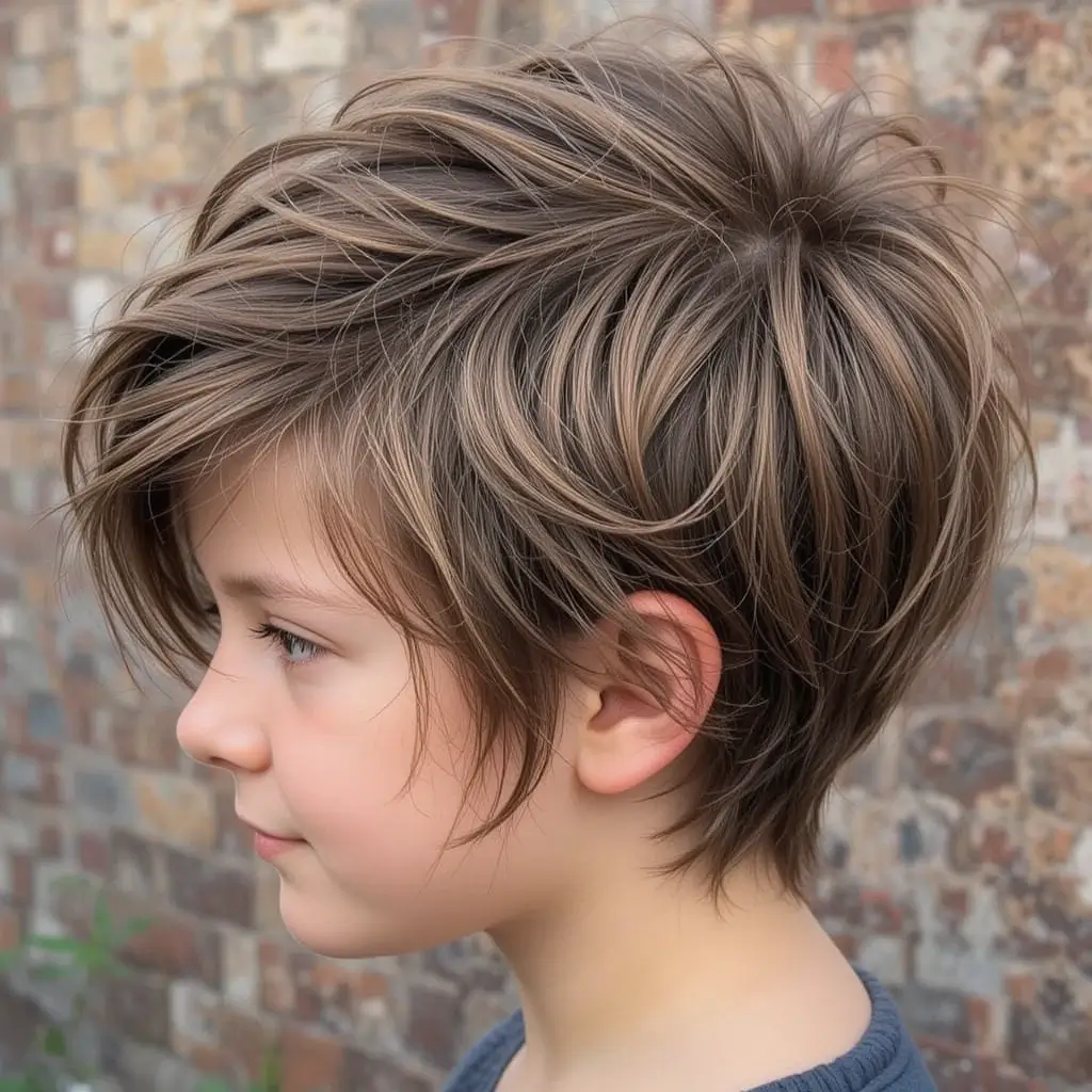 Messy Pixie with Side Sweep