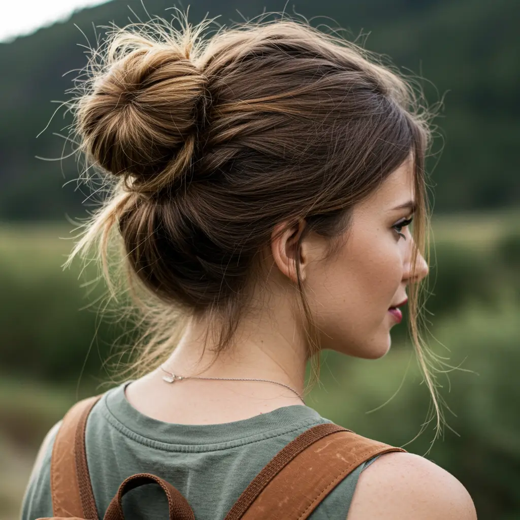 Messy Side Bun