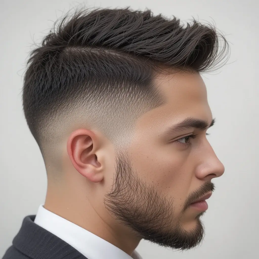 Mid Fade with Textured Top