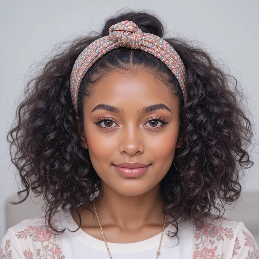 Natural Hair with Headband
