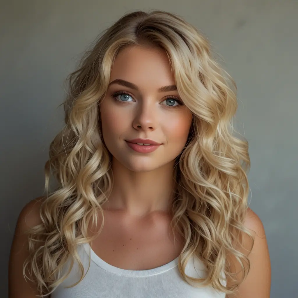 Pearl Blonde Loose Curls