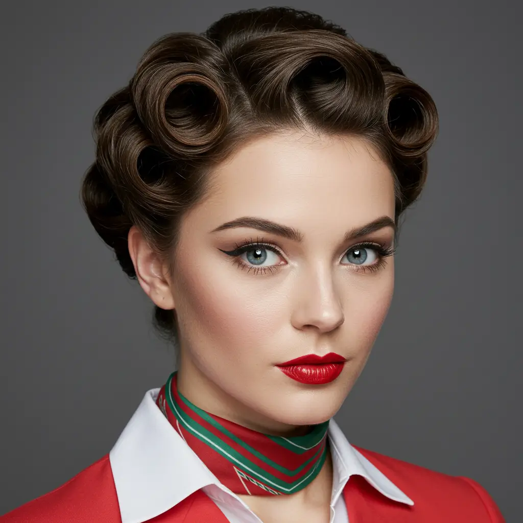 Pin-Up Victory Rolls