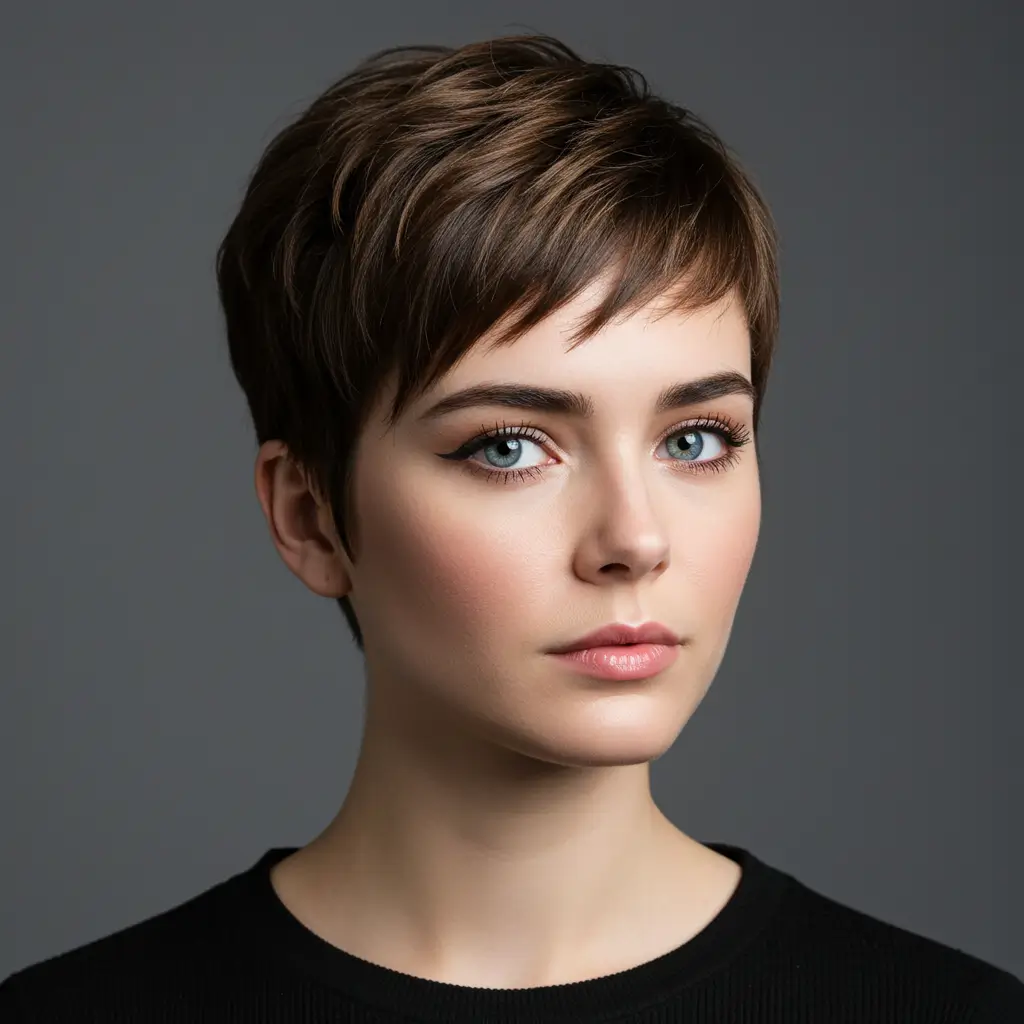 Pixie Cut with Baby Bangs