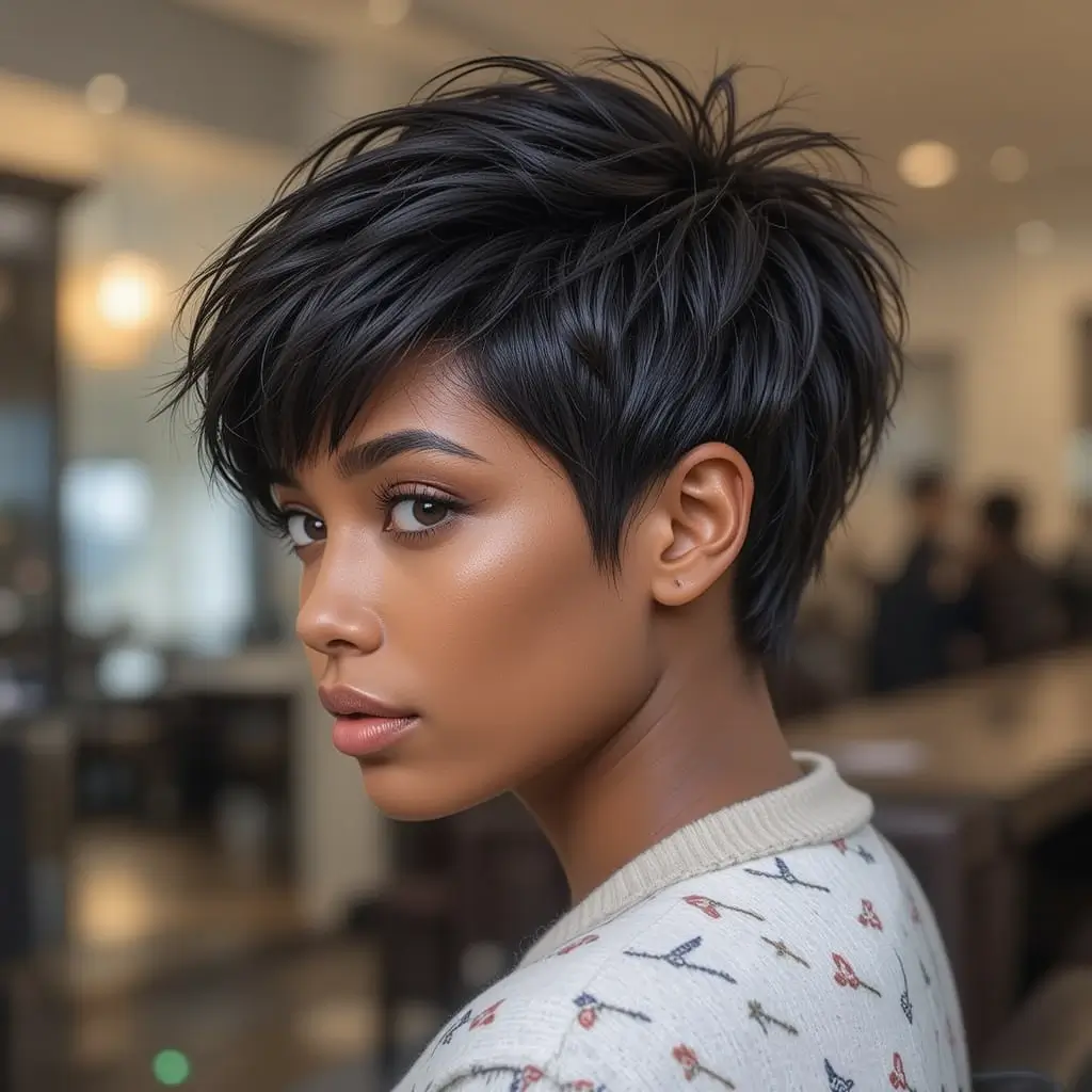 Pixie Cut with Textured Layers