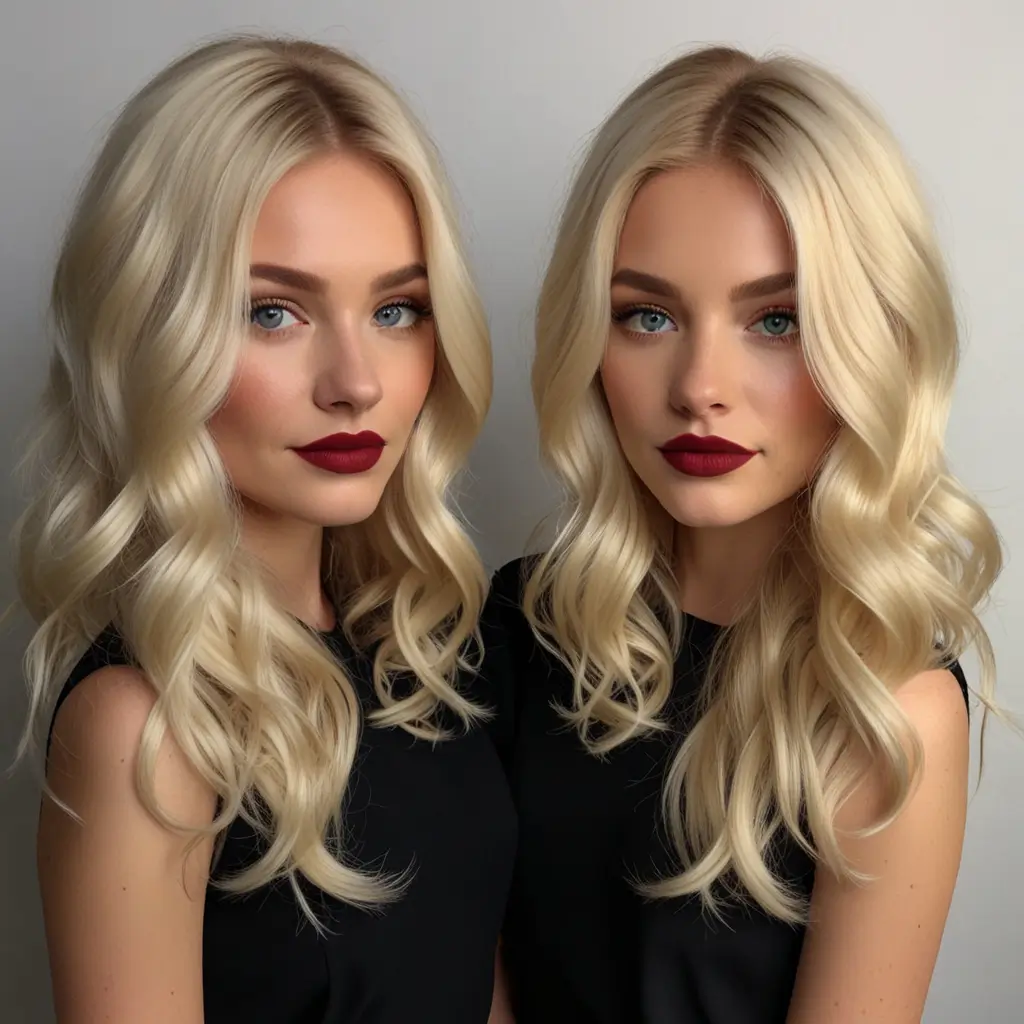 Platinum Blonde Hollywood Waves
