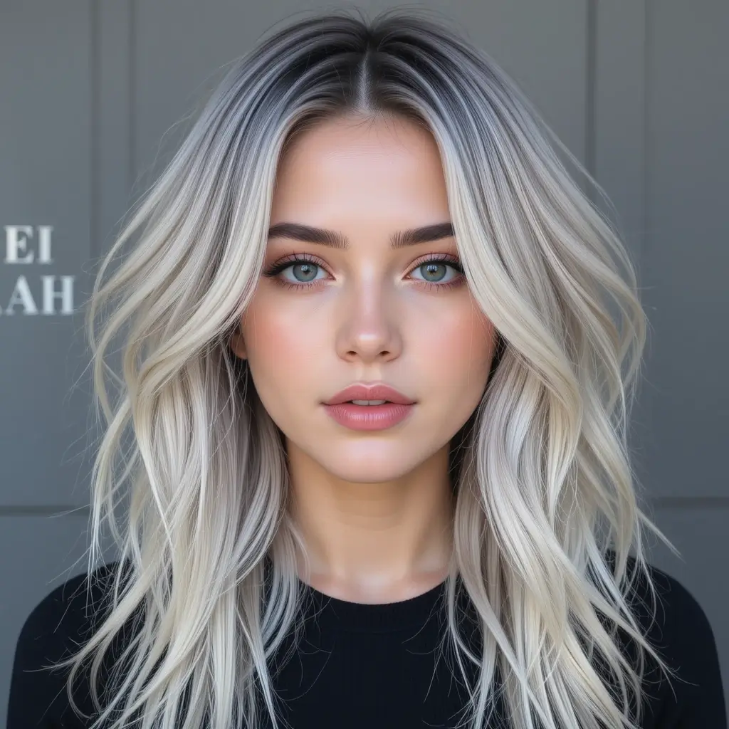 Platinum Blonde with Dark Ash Lowlights