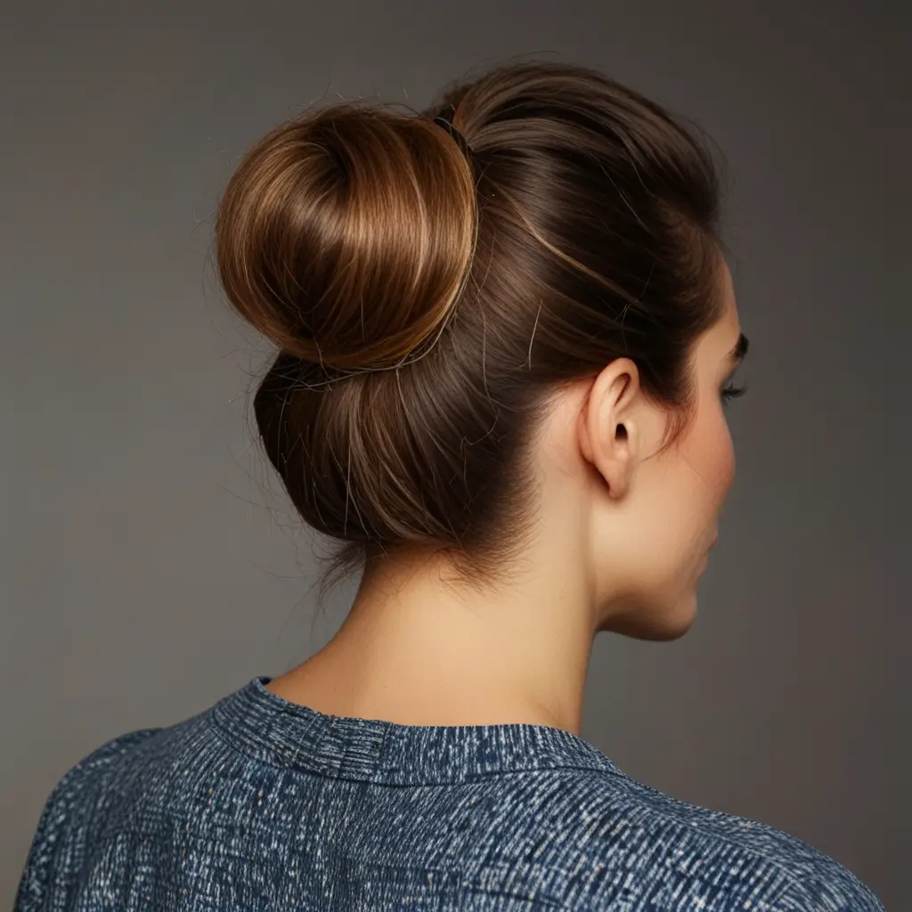Polished Half-Up Bun