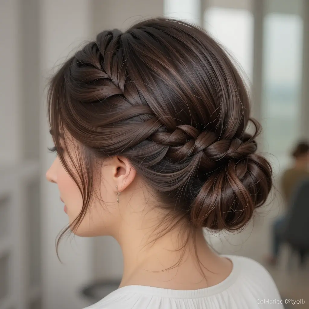 Polished Low Fishtail Braid