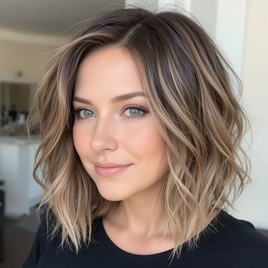 Razor-Cut Bob with Textured Ends