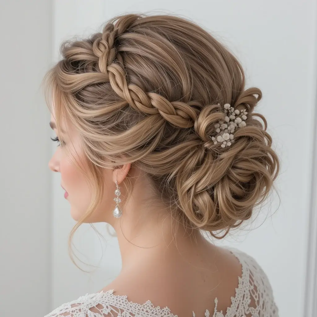 Regal Crown Braid Updo