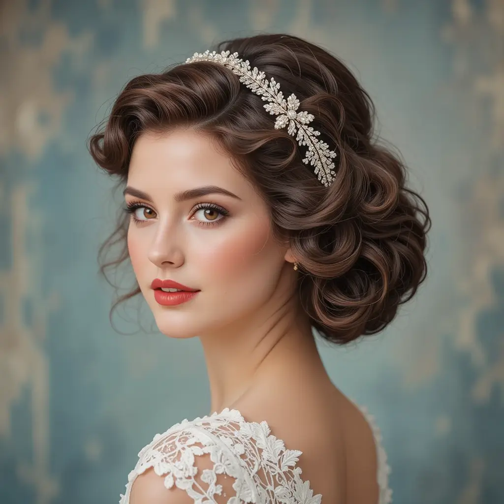 Retro-Inspired Pin Curls with Volume