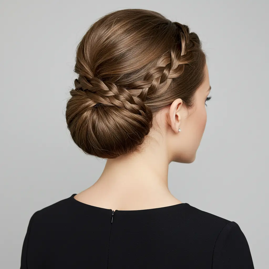 Reverse Braided Bun