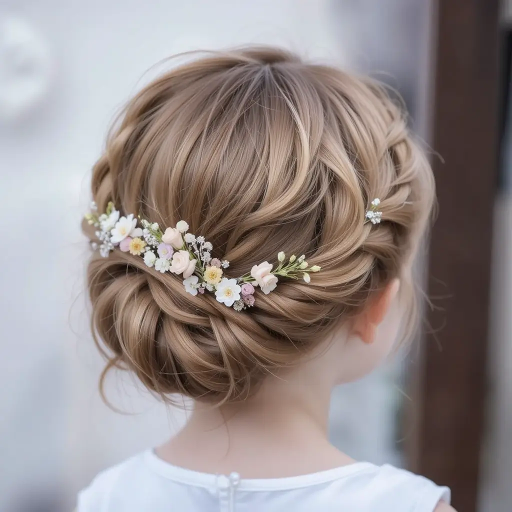 Rolled-Up Crown Braid