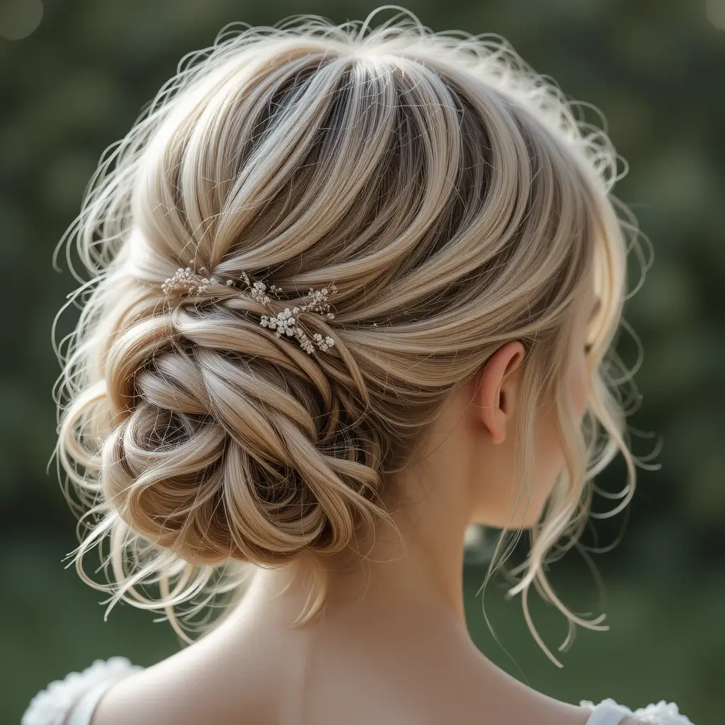 Romantic Wispy Updo