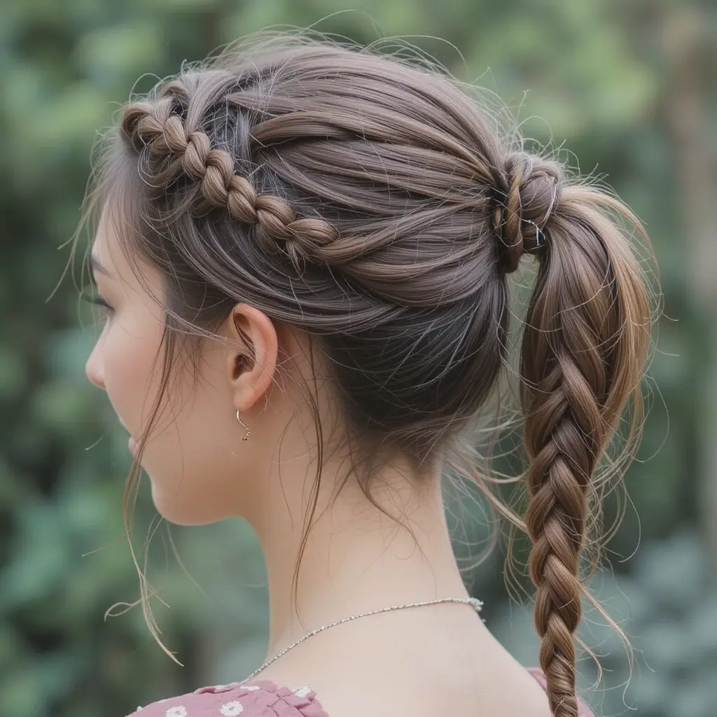 Rope Braid Ponytail
