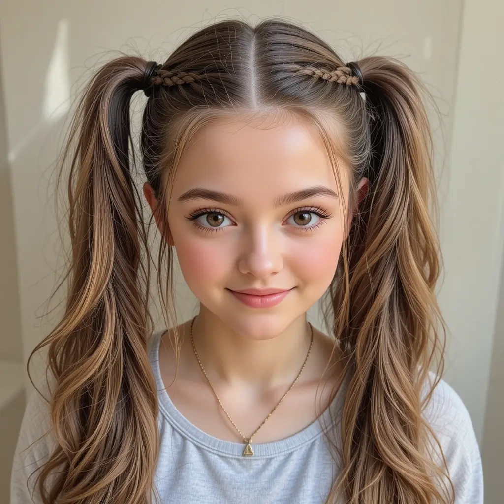 Rope Twisted Pigtails