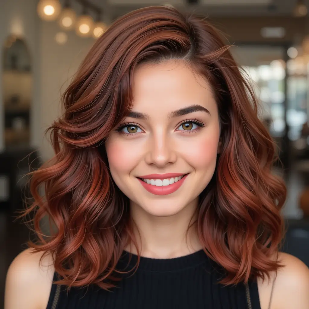 Rusty Red Chunky Highlights
