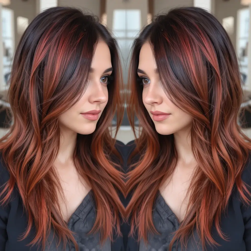 Saffron and Copper Weave Highlights